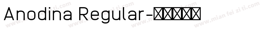 Anodina Regular字体转换